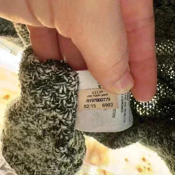 American Eagle Outfitters women’s black and white cardigan open front size XS - Picture 8 of 12